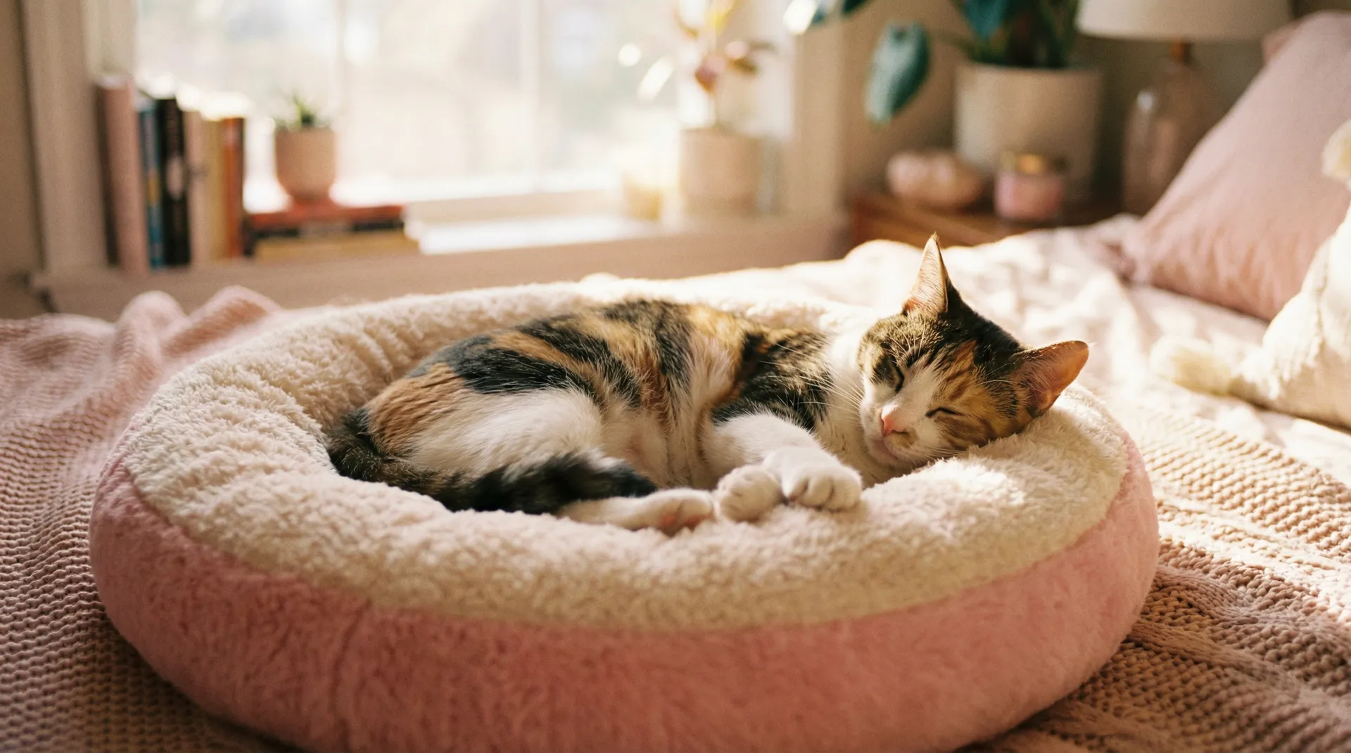 三花猫安静入睡 - overflow带翻译无马赛樱花中文翻译